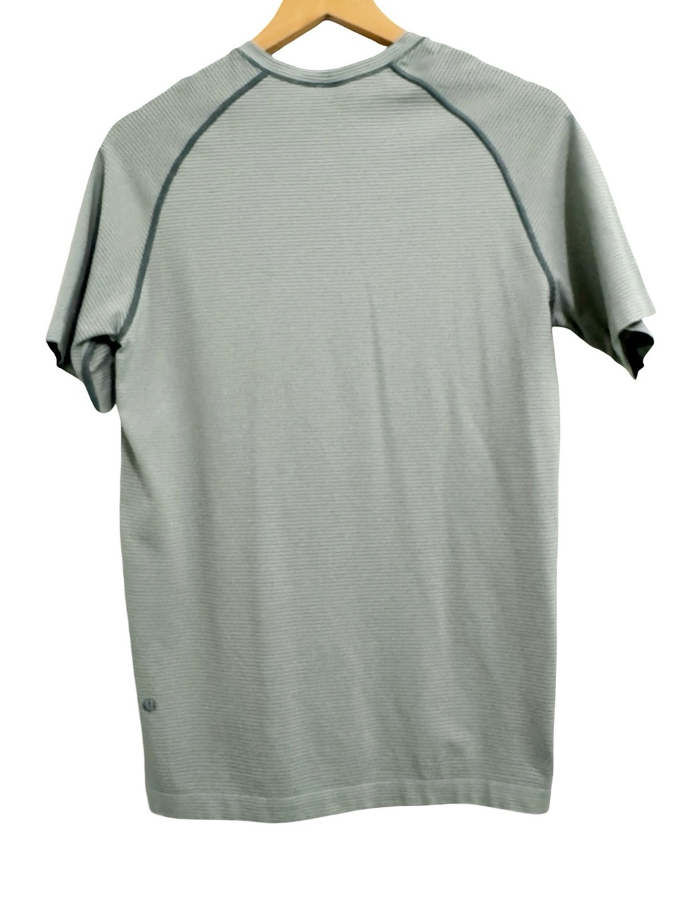 Lululemon Metal Vent Tech Short Sleeve 2.0 Spandex Stripe White Teal Small - Picture 3 of 15